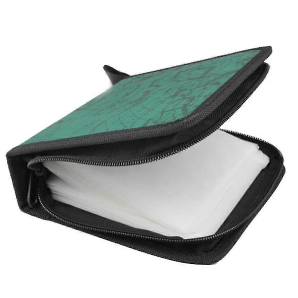 40 Slots Verdenskort Mønster Hjemme Bil CD Boks DVD Taske Opbevaring Bære Etui Organizer