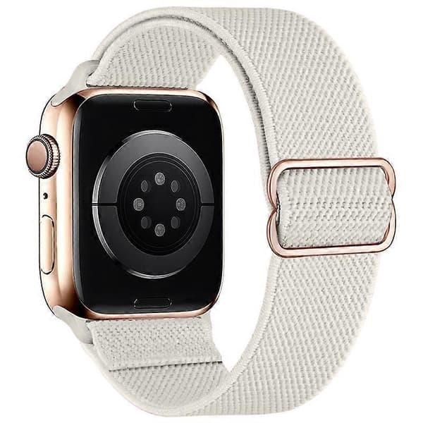 Strækbar Nylon Solo Loop Rem Kompatibel med Apple Watch Remme 3