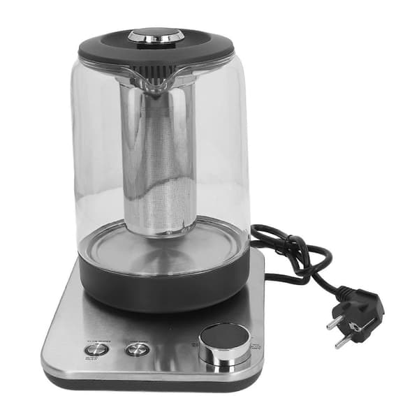 Vandkedel Rustfrit Stål Glas 1.6L Elkedel Automatisk Slukning Tørkogning Forebyggelse til Te Kaffe