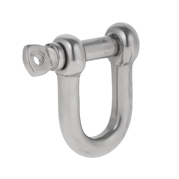 304 D Rostfritt stål Skruvstift Shackle Rigging För marinbåtar Silver M8