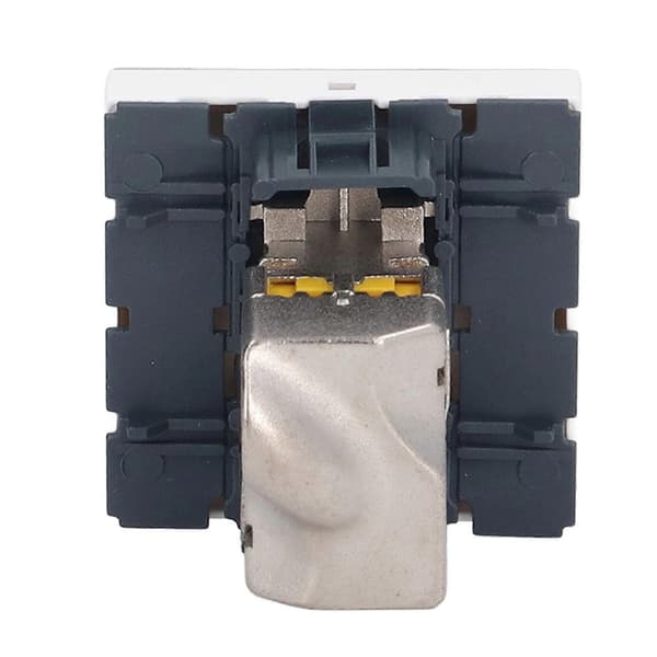 Nätverksjackmodul CAT6A RJ45 Fransk Adapter Skärmad ABS-tillbehör för Dator