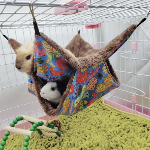 Fåglar Hängmatta Plysch Hängande Hus mådjur Ekorre 2 Layer Hammock Beds null - 3 S