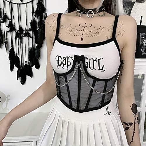 Damskorsett med skirt mesh