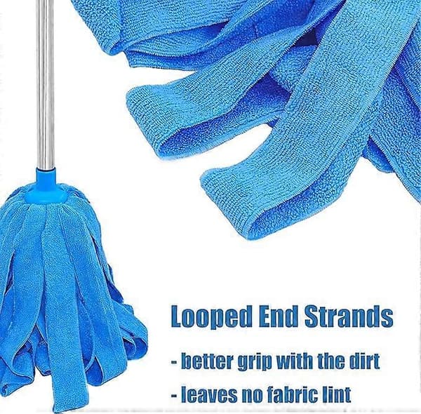 Husholdningsabsorberende frottéklutmopp/vannmopp – erstatningshode for gammeldags mopp, ett stykke