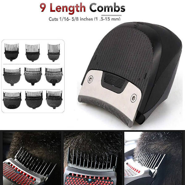 S Shortcut Self-haircut Kit för män, USB Uppladdningsbar elektrisk hårtrimmer