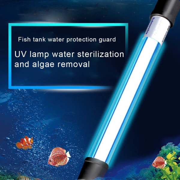 Akvarium UV Vandrenser Algedesinfektionslampe UV Fisketank 11W EU Plug
