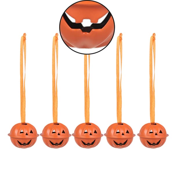 5st 10st Halloween Pumpa Bells Träddekorationer Hängande 10PCS
