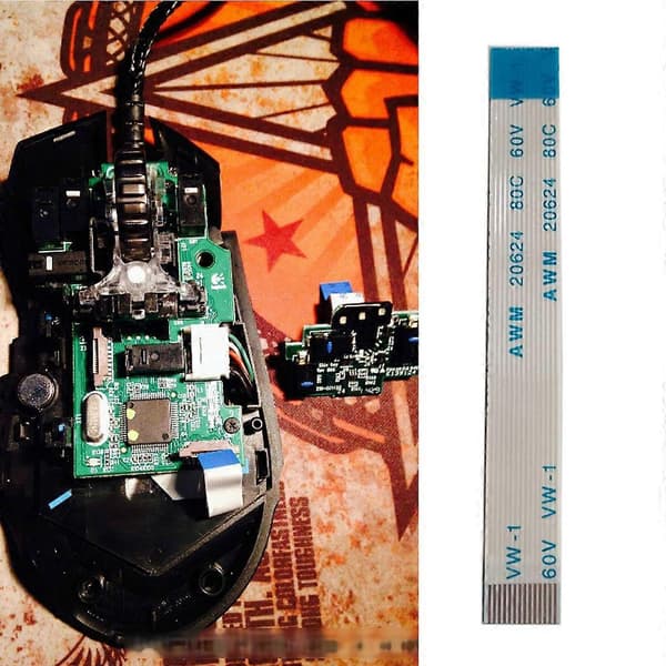 Mus flexibel kabel för logitech G502 trådbunden mus sidoknappar moderkort kretskort flexibel kabel
