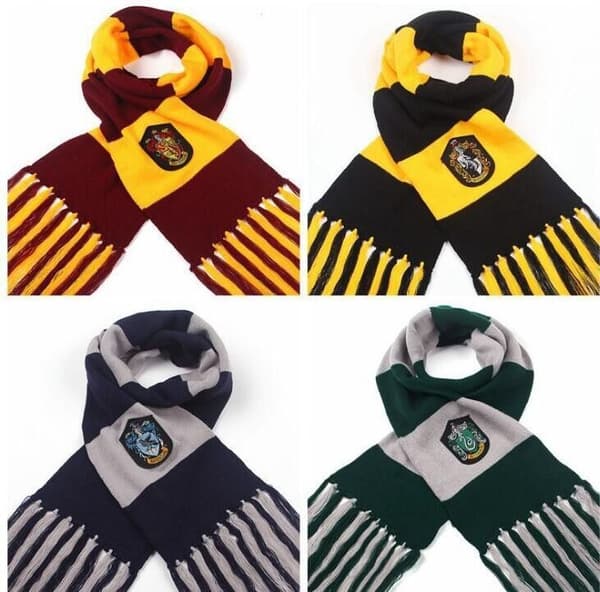 Harry Potter-skjerf med dusker cosplay-kjole - Slytherin