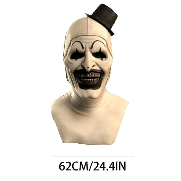 Halloween Skräck Rolig Latex Hel Huvudbonad Rolig Skräck Mask Leksaker Soulless Clown Mask