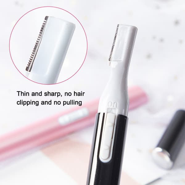 Mini Roterbar Lady Shaver Elektrisk ansiktstrimmer Ögonbryn Black