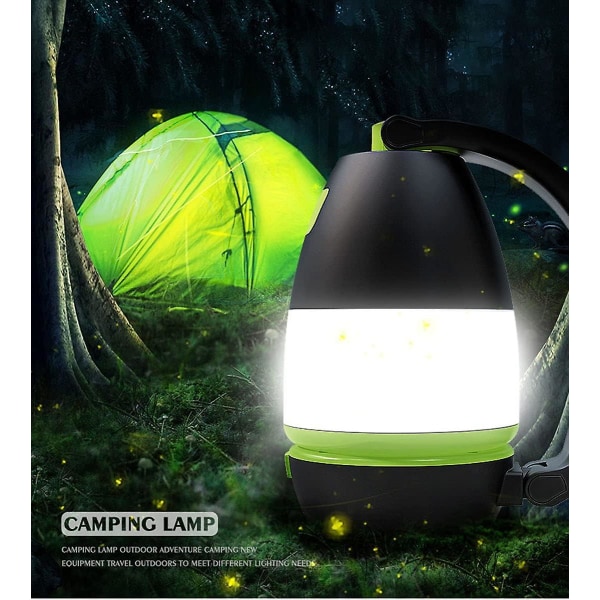 Led Camping Lantern Uppladdningsbar, 3-i-1 Multifunktionell Combo Camping, Bordslampa Ficklampa, Power Bank, Perfekt Lantern Ficklampa För Hurricane O
