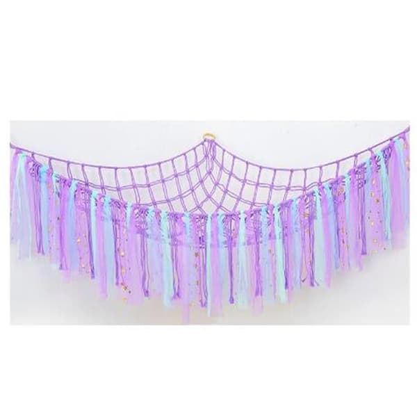 Net hængekøje til bamser Opbevaringsnet til bamser Light Purple