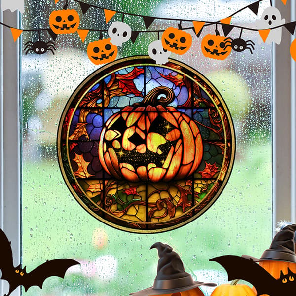 Halloween dekorasjon Halloween vindu statiske klistremerker A3