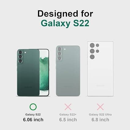 (Grønt) Deksel kompatibelt med Samsung S22 Støtsikkert silikon TPU C