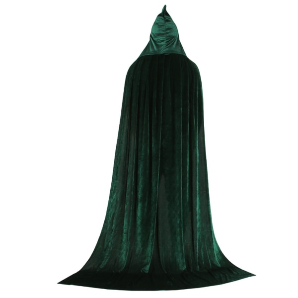 Unisex dräkt med huva i hel längd Dark green 130cm