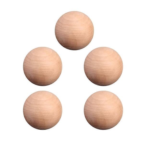 5 st 4 cm diameter träkulor DIY runda kulor omålade kulor hantverksmaterial