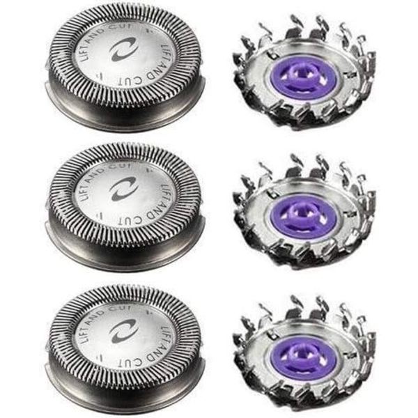 Parrakoneen terät Philips Norelco HQ56 HQ55 HQ442 HQ300 -malleihin (3-pack)