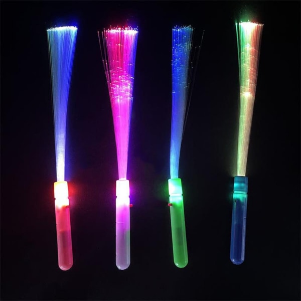 12st färgglada blinkande LED Light Up Rod Glow Wand Sticks för med 3 lägen LED-leksak Födelsedag Julklappsfest Favor White