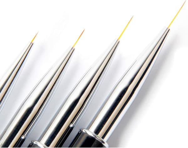 Nail Art Penslar Set, 4 st Professionell Nail Art målarpensel