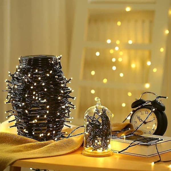 100/200/500 Led Solar String Fairy Lights Utomhusfest Xmas Tree Vattentät Uk