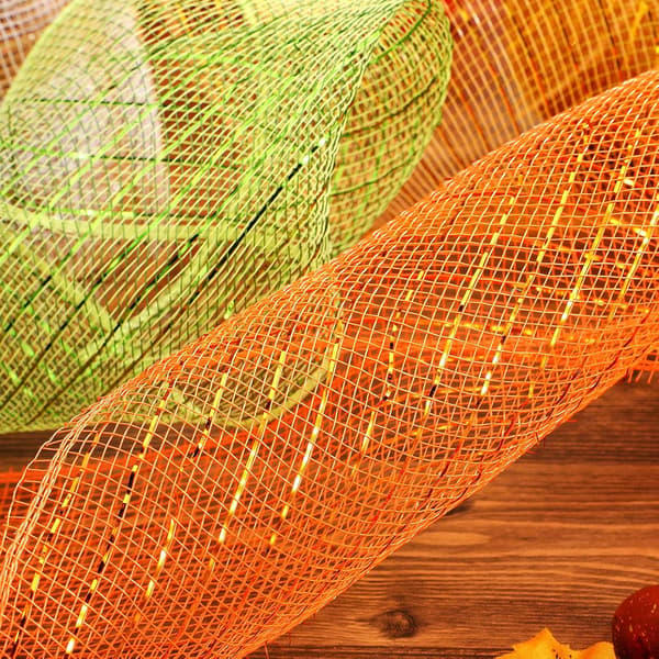 4 ruller Mesh Ribbon, Metallic Foil Mesh Ribbon Metallic Mesh Ribbon