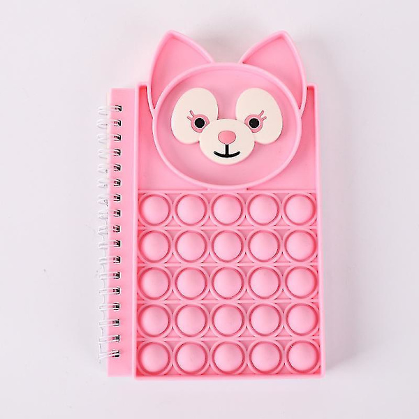 Fidget Popit Notebook Push Pop Bubble Fidget Sensoriska anteckningar för barn Skola Hem College Office2 Pack