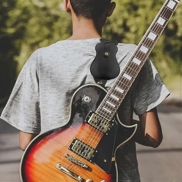 Gitarrplektrumhållare, Gitarrplektrumbox, Gitarrplektrumhållare, PU-läderplektrumfodral, Gitarrplektrumhållare Väska Display, Tillbehör, Musikaliska presenter till gitarrspelare
