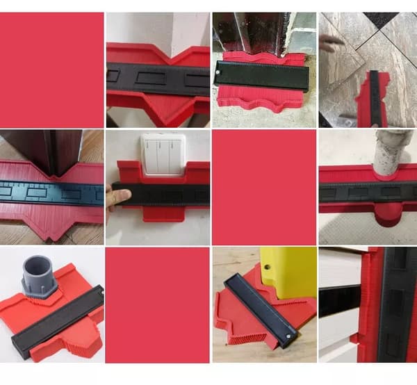Contour Gauge Duplikator Matta Profil Mätning av vinkellinjal
