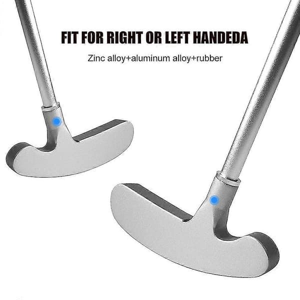 Golfputtisetti golfputterilla, 2 golfpallolla ja golfputtikupilla matkustamiseen sisätiloissa Golfputtiharjoitteluun