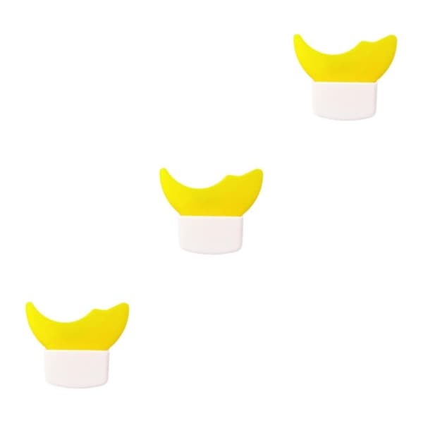 2/3/5 Multifunksjon Eyeliner Stensiler Silikon Mal Lazy Yellow 5.7 x 5cm 3Set