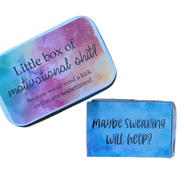 Rolig Motivation Card Present Little Box Motivational Explicit Card