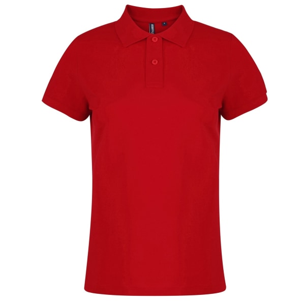 Asquith & Fox Dame/Dame Enkel kortærmet pikétrøje Re Red XS
