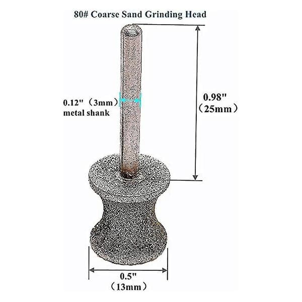 2-pack Diamond Dog Nail Slip Bits För Roterande Verktyg Passar för Dremel