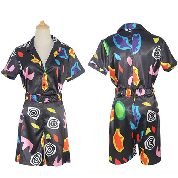 Konstiga saker Eleven lyhythihainen romper-asu Halloween Black XXL