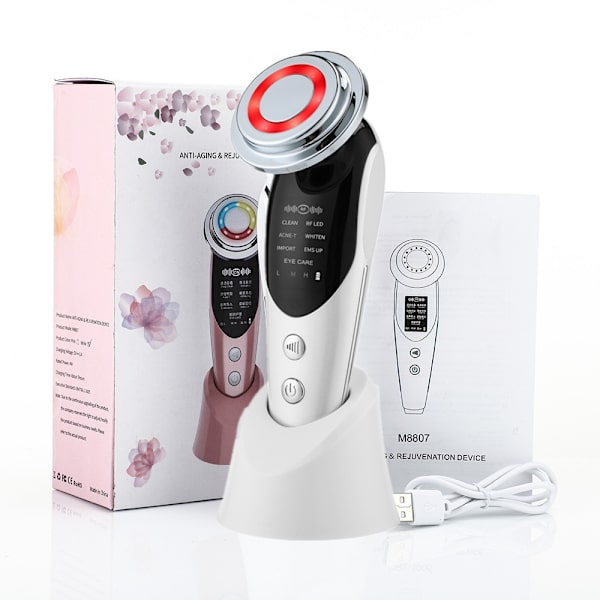 7 og 1 ansigts anti-aging kosmetisk instrument til løft white
