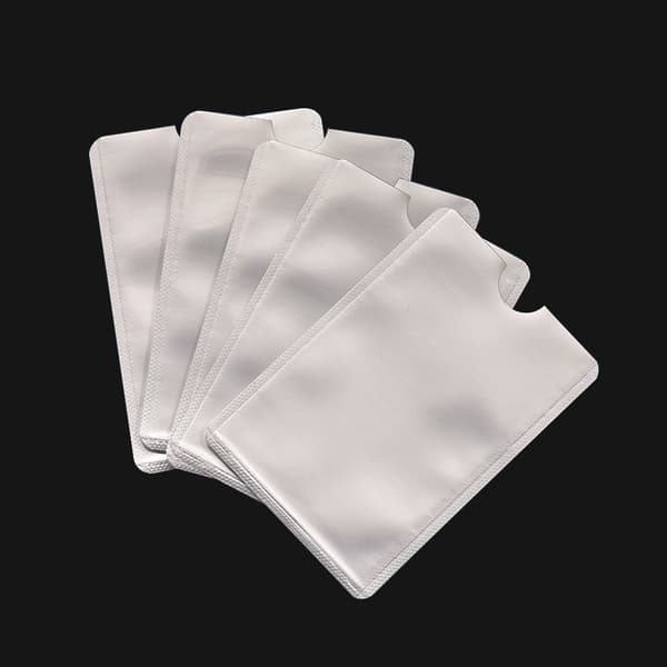 #Pakke med 10 - Aluminium Beskyttelsesetui til Kontaktløs Visa NFC RF#