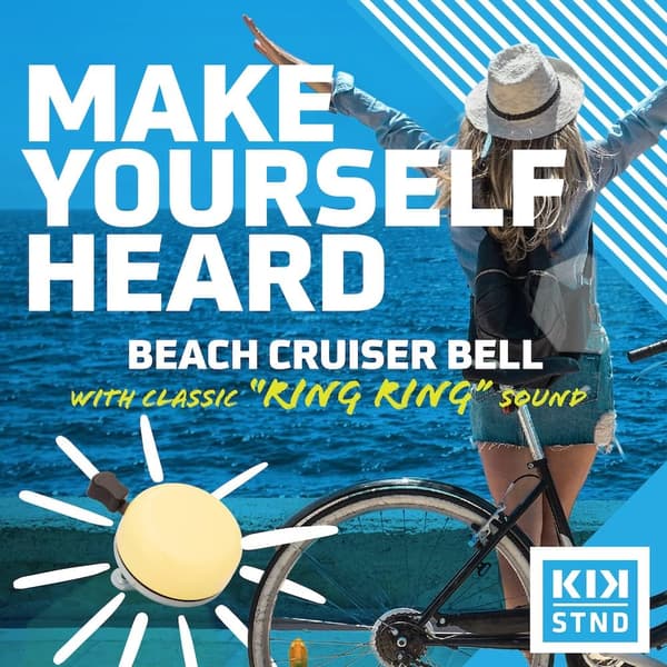 Kickstand Cycleworks Beach Cruiser Bicycle Bell - Powder Blue