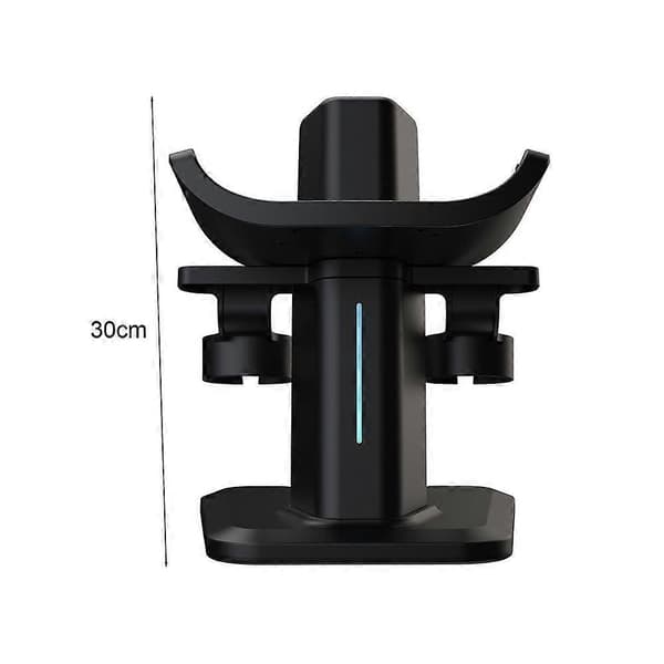 RGB VR Headset Opladningsstander Opbevaringsstativ Høj Stabilitet Skridsikkert Design Spilcontrollerholder til Meta Quest 3