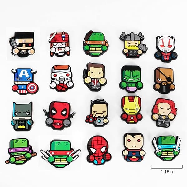 Random 20st Avengers Magnetic Kylskåpsmagnet Kylskåp Sticke