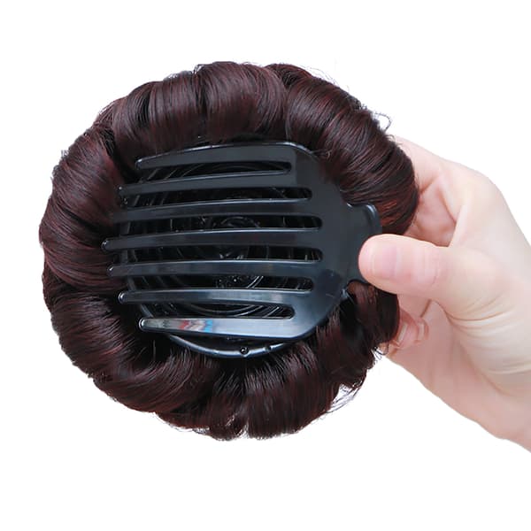 Synthesis Claw Clip Chignon Extension Clip Hårstycke lockigt hår 2