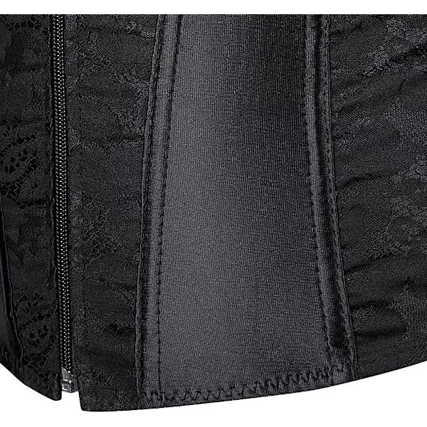 Korsetit naisille Overbust Bustier Top Gothic Sexy Shoulder 2928black 5XL