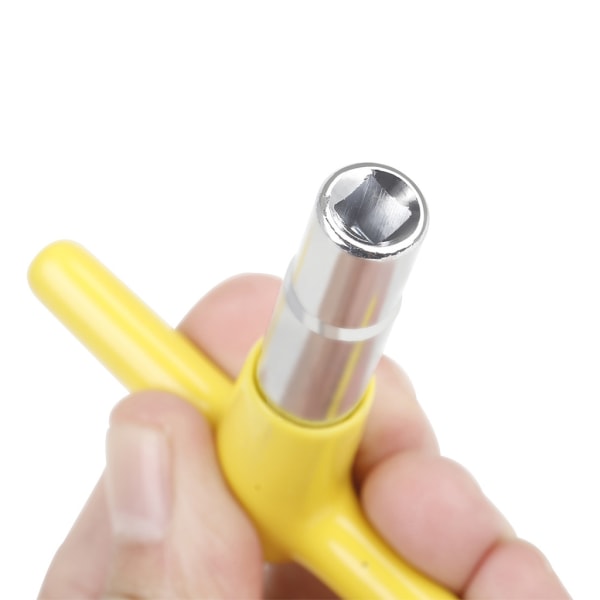 Trumstämning för nyckeljusteringsnyckel Silverlegering för T-formad 4 fyrkantshålsnyckel för nyckelslaginstrumentjustering Yellow