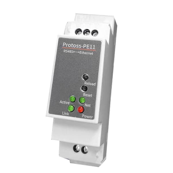 DIN-skinne seriell port RS485 til Ethernet-omformer server Protoss MQTT PE11-H støtter Modbus TCP RTU