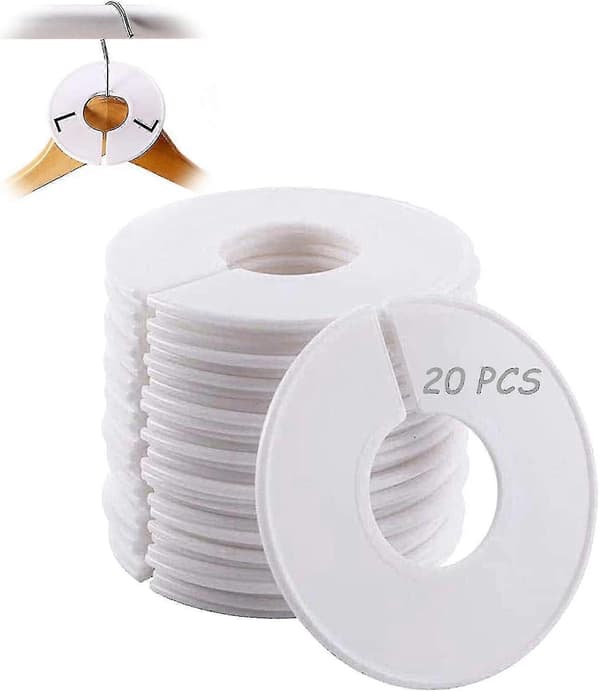 Klesstativdelere Runde 20 Stykker Stativdeler Kleshengere Separator, 11cm - XC