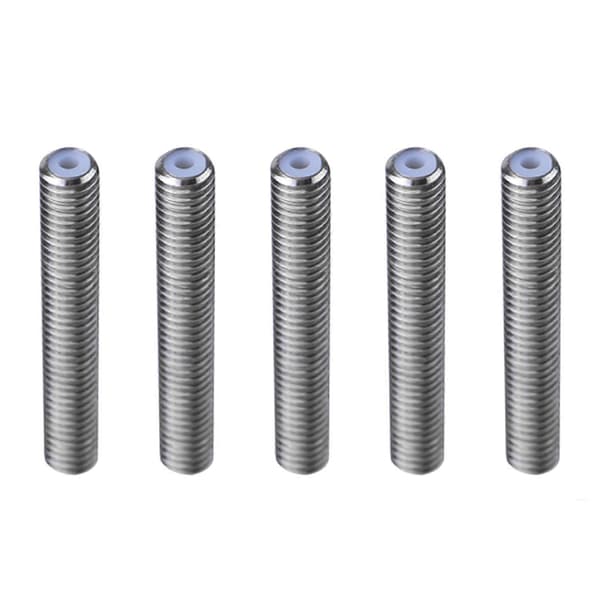 M6 Dysehals PTFE-rør Tilbehør for 3D-skriver MK8 Ekstruder 1,75 mm (M6*40mm)