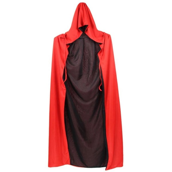 Svart Röd Vändbar Klänning Goth Devil Pirate Vampire Demon style 6 150cm