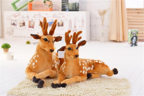Realistiska mjuka gosedjur Plyschleksak Tiger deer 60CM