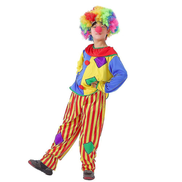 Halloween Cosplay Barn Clown Kläder Cosplay Clown Kläder Circus M