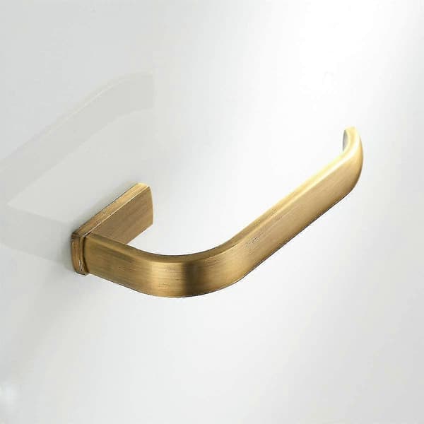 Toalettpapirholder i messing, antikk veggmontert vevdispenser for bad, børstet bronse